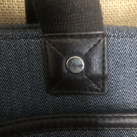 Thirty One Suite Success Laptop Tote Denim Bag - Picture 2 of 6